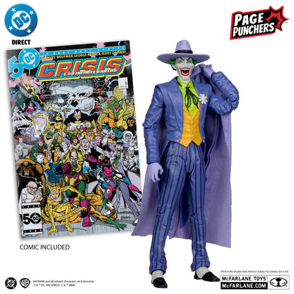 DC Direct Page Punchers 7-Inch Action Figure with Comic Book Joker