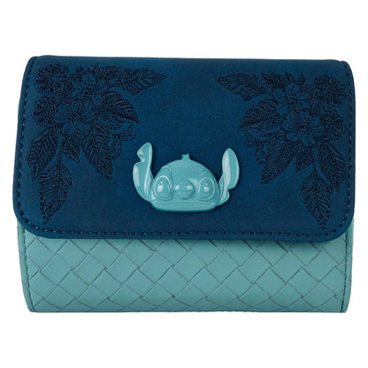 Lilo & Stitch Suede Stitch with Flowers Wallet