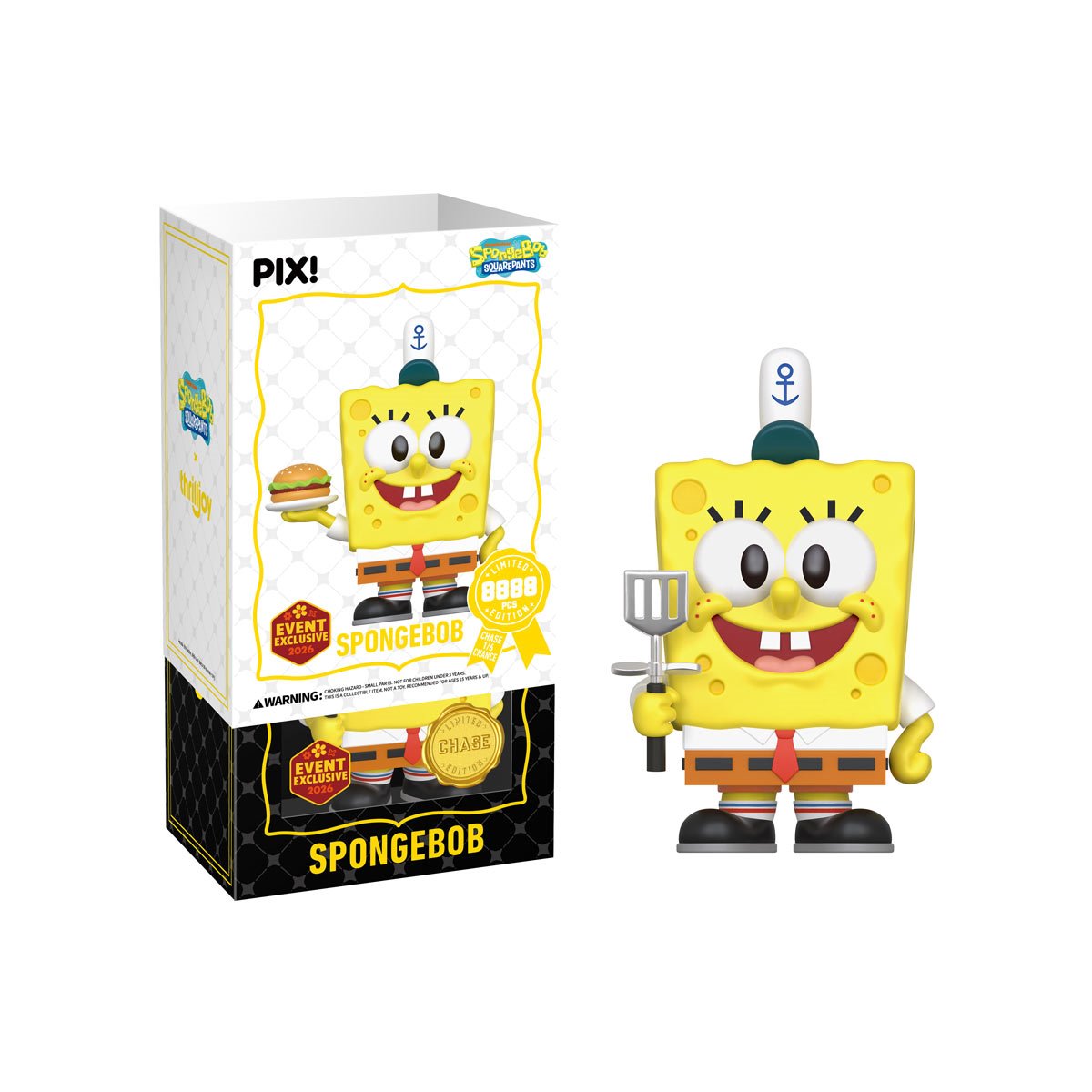 SpongeBob SquarePants with Krabby Patty Pix! Vinyl Figure - 2026 Convention Exclusive