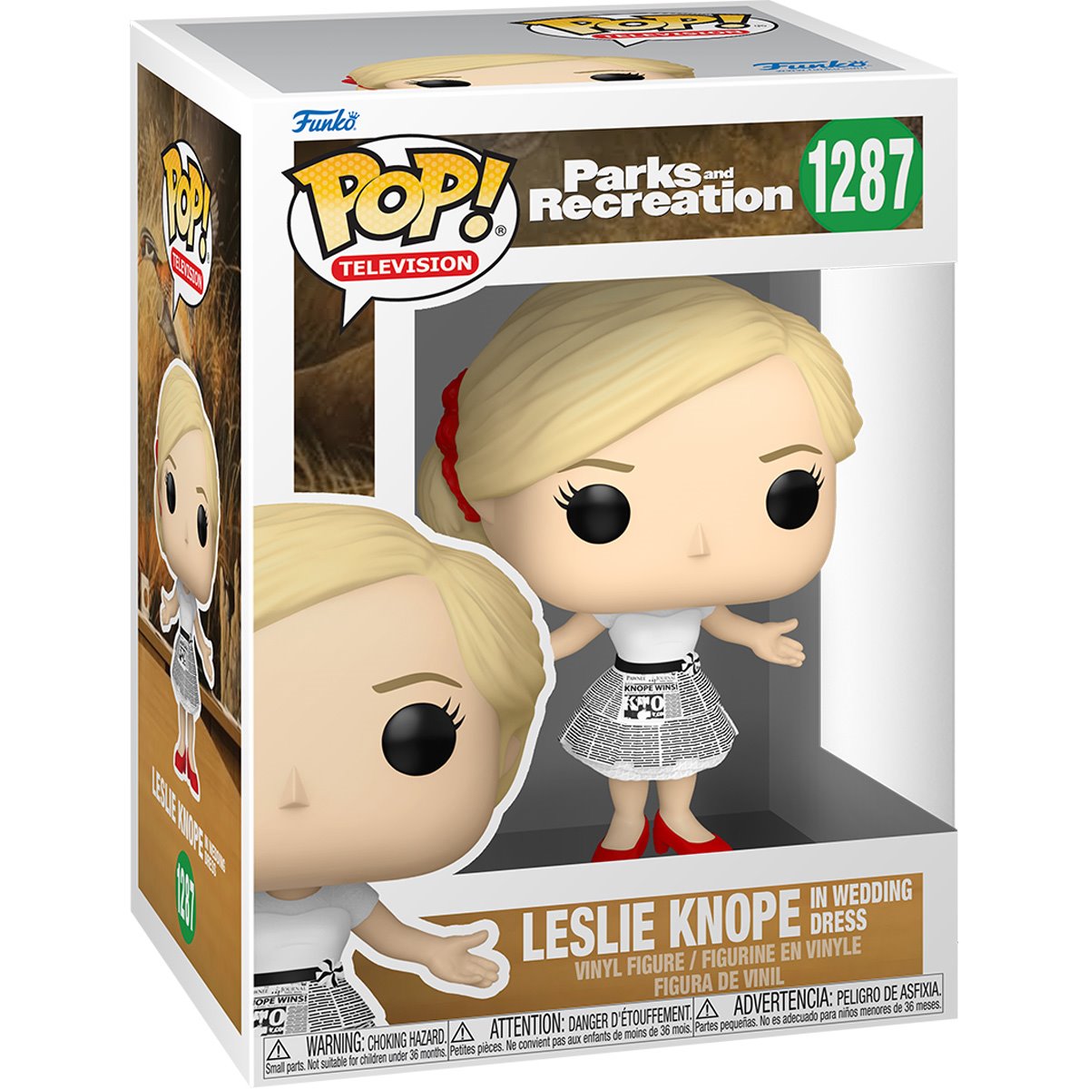 Parks and Recreation Leslie Knope in Wedding Dress Funko Pop! Vinyl Figure #1287