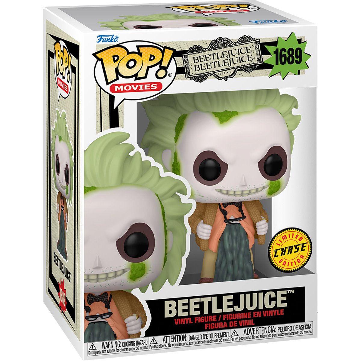 Pop! Movies - Beetlejuice Beetlejuice - Beetlejuice Chase Variant Funko 1689