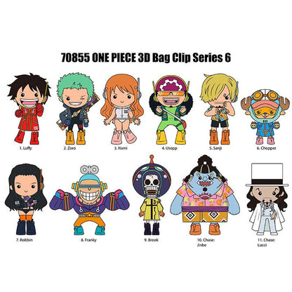 One Piece Series 6 3D Foam Bag Clip