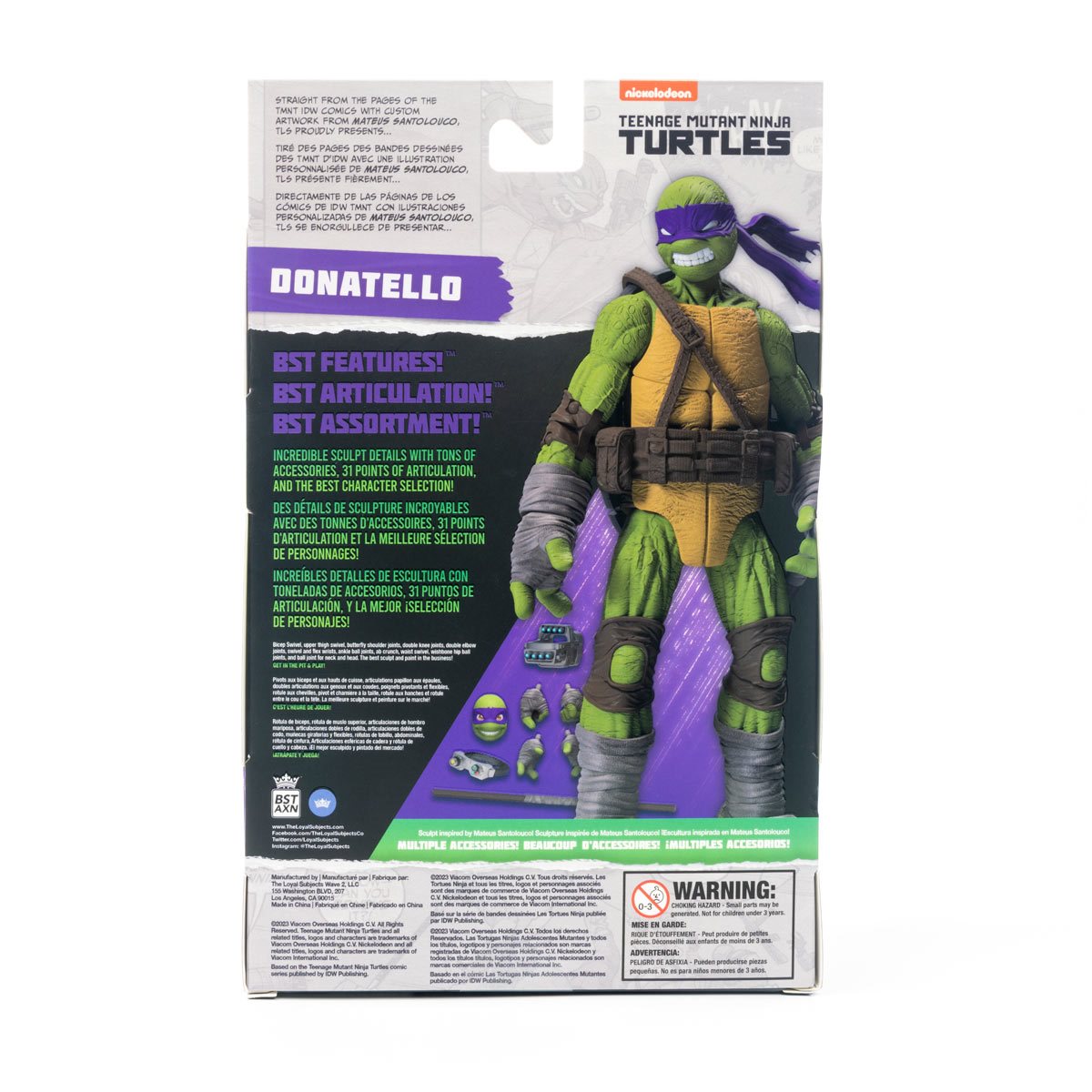 Teenage Mutant Ninja Turtles BST AXN Donatello IDW Comic TMNT 5-Inch Action Figure