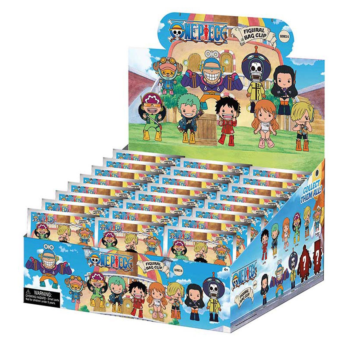One Piece Series 6 3D Foam Bag Clip