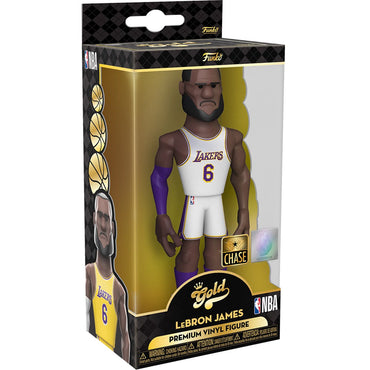 NBA Lakers LeBron James 5-Inch Vinyl Gold Figure CHASE