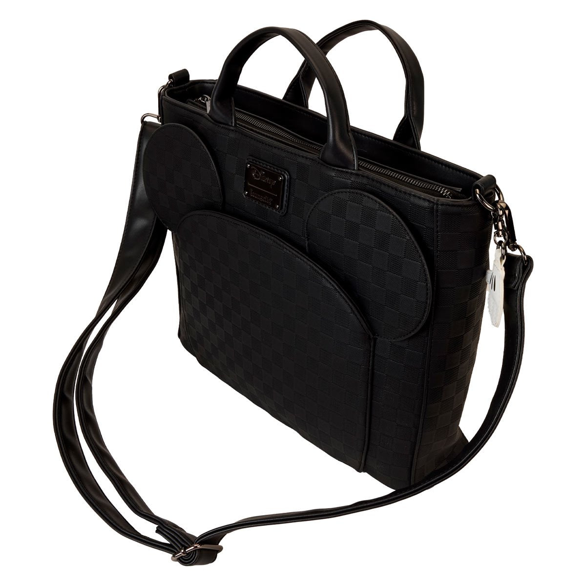 Disney Mickey Ear Checkerboard Convertible Tote Bag
