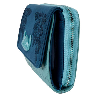 Lilo & Stitch Suede Stitch with Flowers Wallet