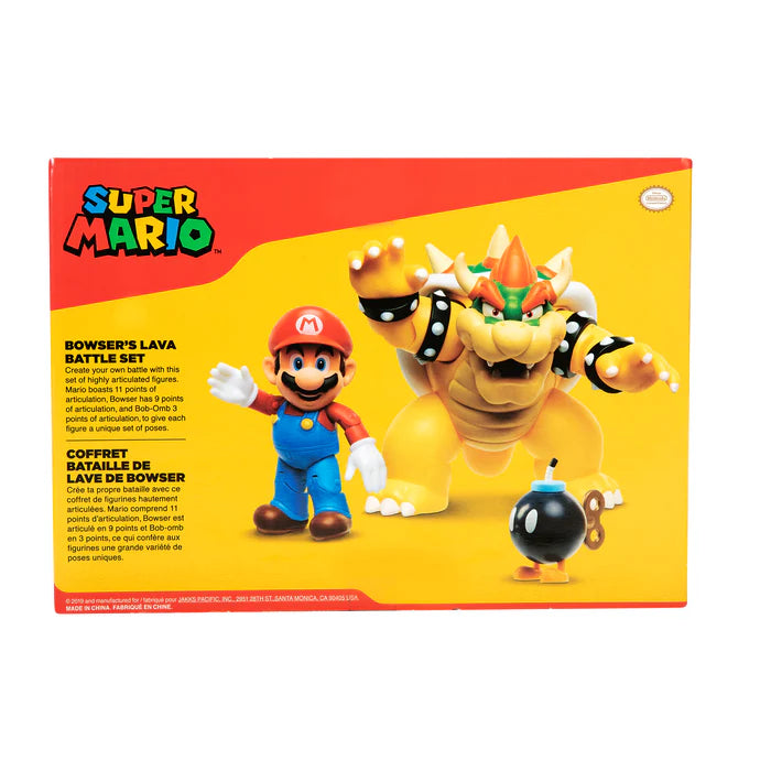 Mario vs. Bowser’s Lava Battle Set Super Mario Brothers New