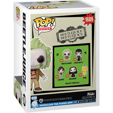 Pop! Movies - Beetlejuice Beetlejuice - Beetlejuice Funko 1689 New Protector