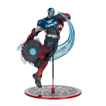 Marvel Rivals Wave 1 Captain America 1:10 Scale Posed Figure with Scene