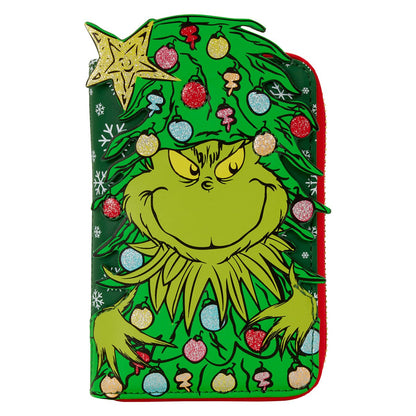 Dr. Seuss Grinch Holiday Tree Zip-Around Wallet