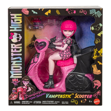 Monster High Draculaura Vamptastic Scooter Doll And Vehicle Playset