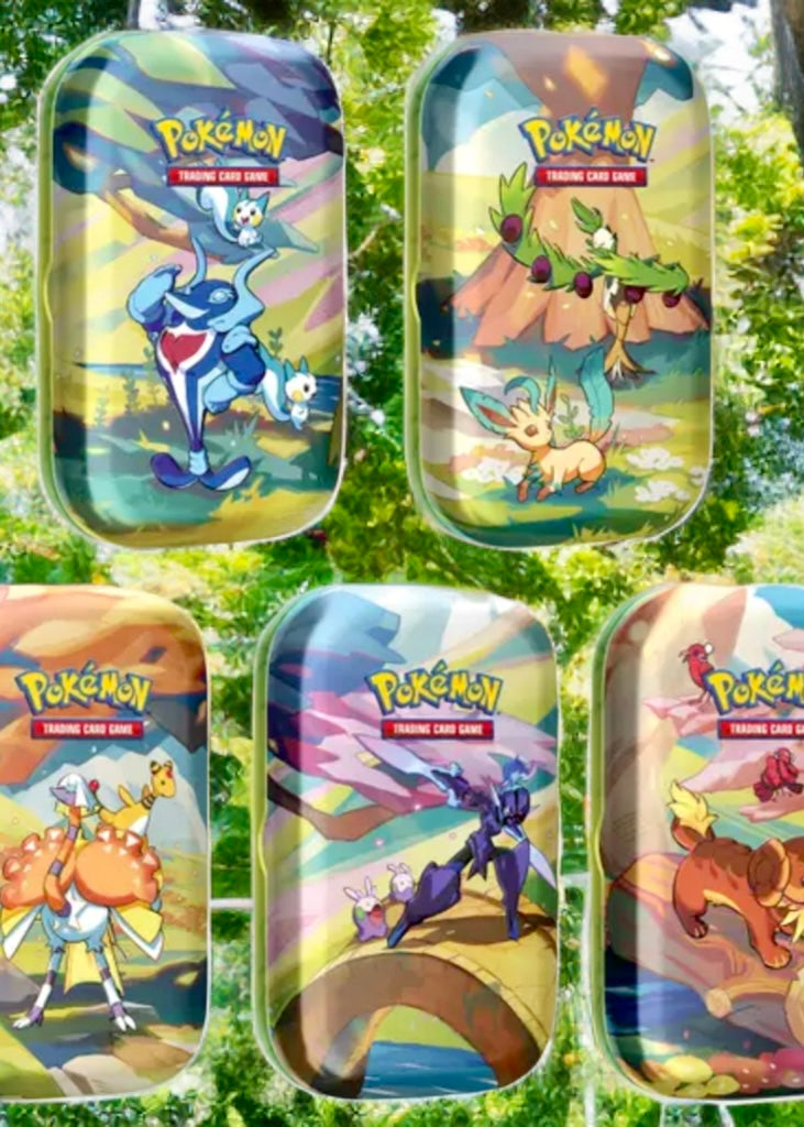 Pokemon TCG Vibrant Paldea MINI TIN [2 Packs, Art Card & Sticker Sheet] *Random*