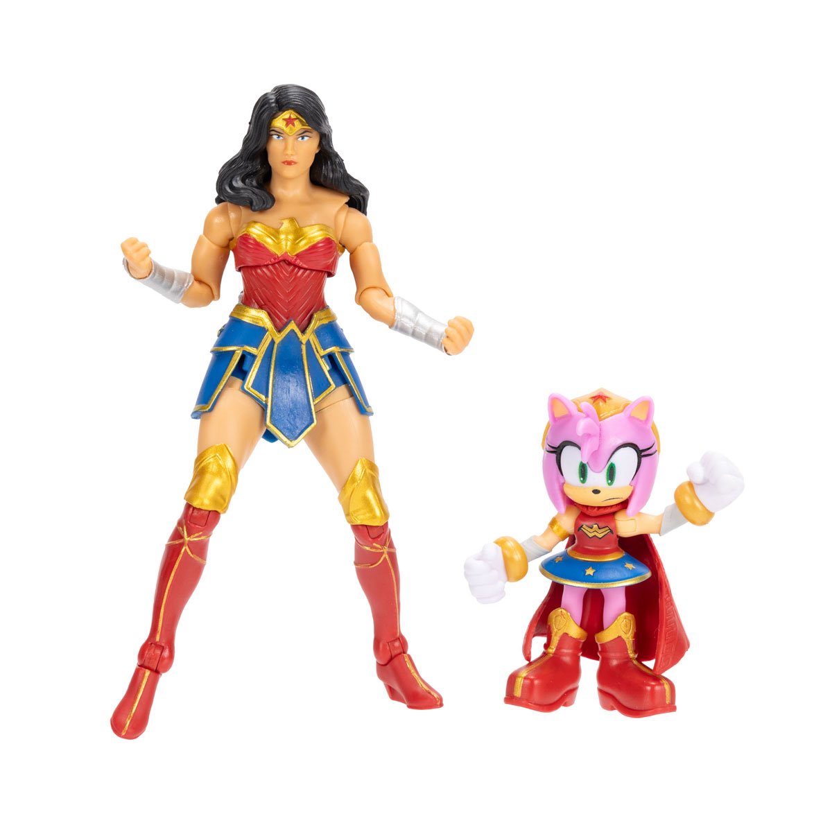 DC x Sonic the Hedgehog Wave 2 Action Figure Amy and Wonder Woman