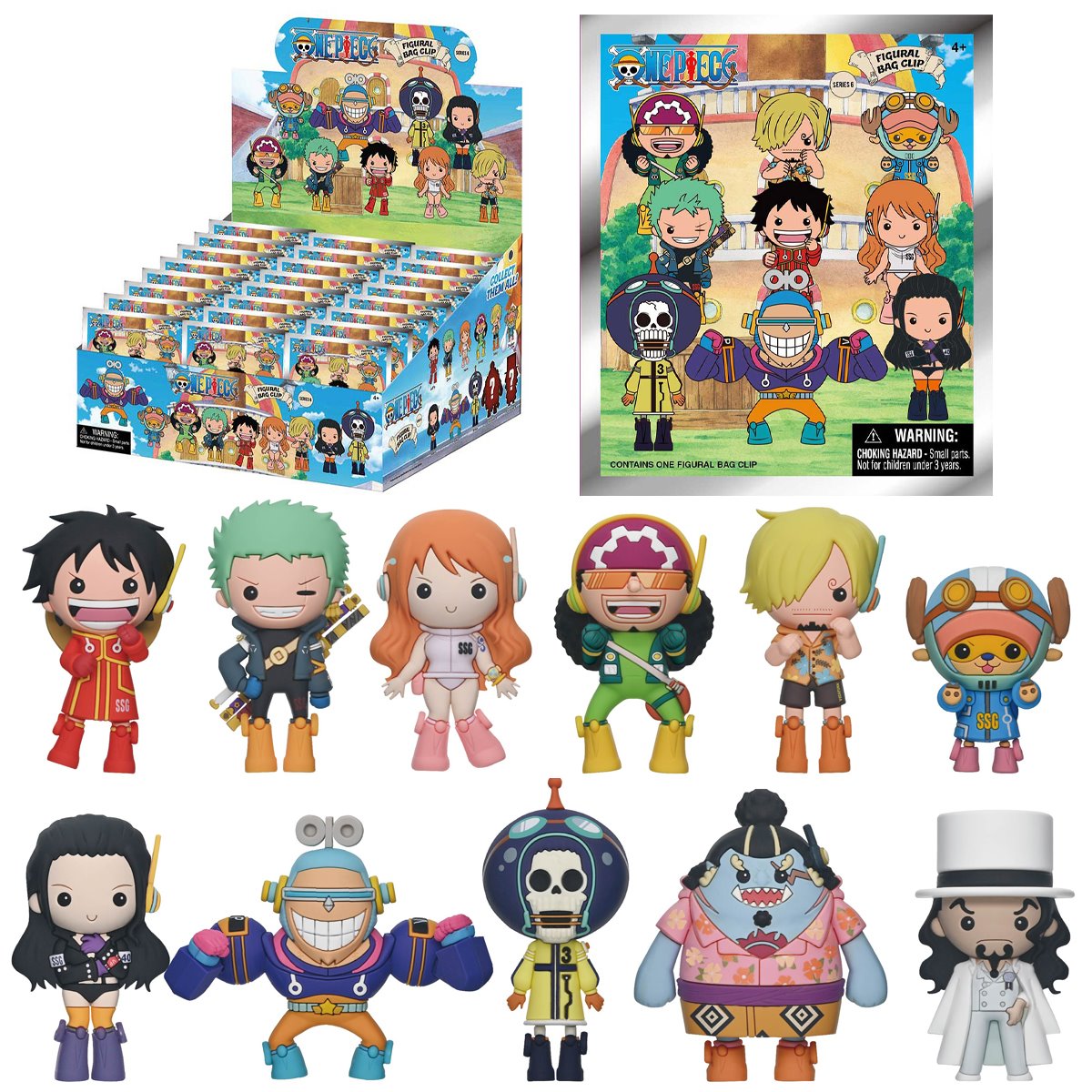 One Piece Series 6 3D Foam Bag Clip