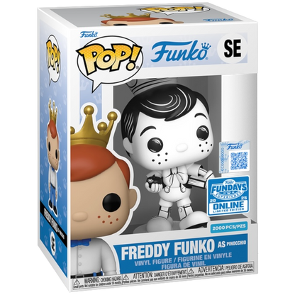 Funko Pop! Freddy Funko As Pinocchio LE 2000 B&W FunDays 2025 Online + Protector