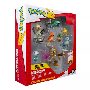 Pokémon 2" Battle Ready Mini Figure Set - 10pk New Pikachu