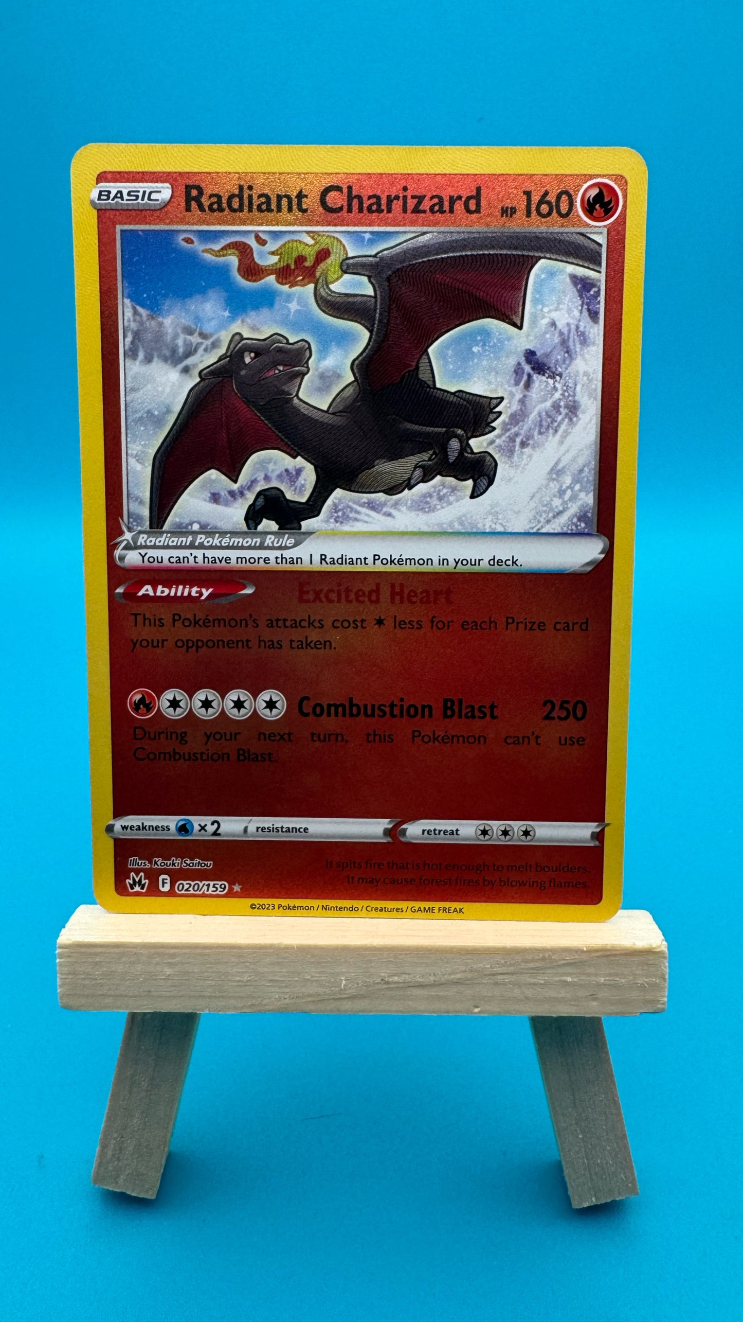 Radiant Charizard 020/159 Crown Zenith Holo