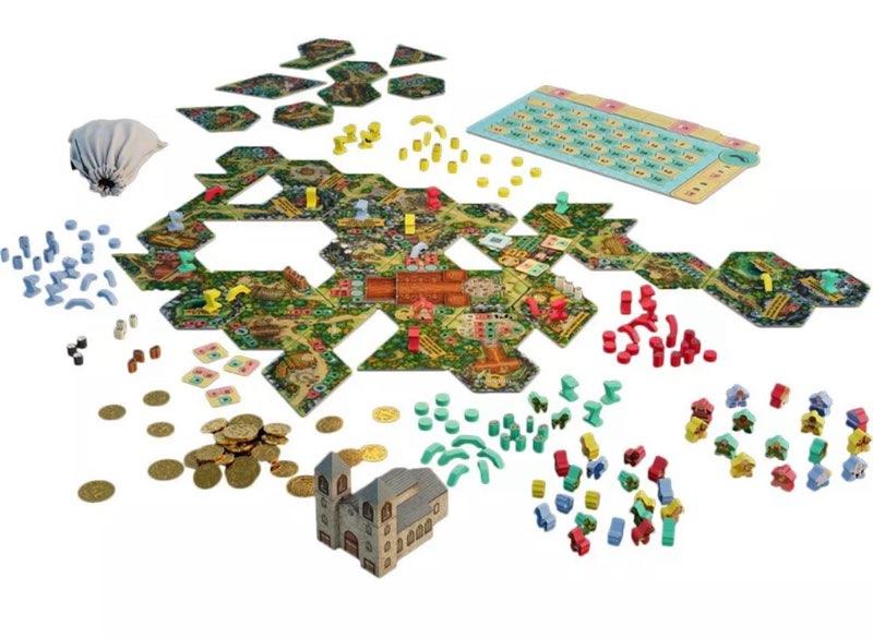 Hamlet The Village Building Boad Game Competitive Tile Placement for 1 to 4 players