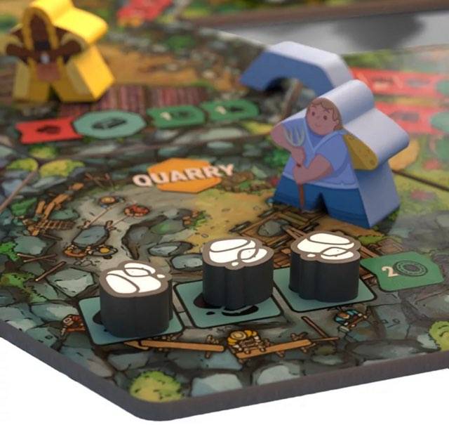 Hamlet The Village Building Boad Game Competitive Tile Placement for 1 to 4 players