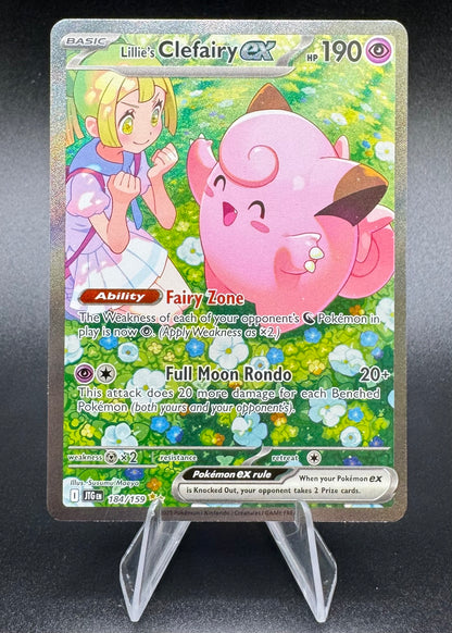 Lillie's Clefairy EX 184/159 SV09 Journey Together SIR Pokemon TCG Card NM