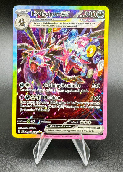 Pokemon TCG Hydreigon EX 240/191 Surging Sparks Special Illustration Rare