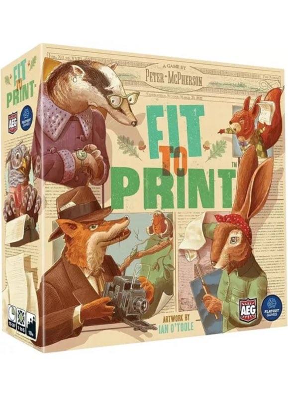 Fit to Print Build you Newspaper from the creators of Cascadia Boad Game New