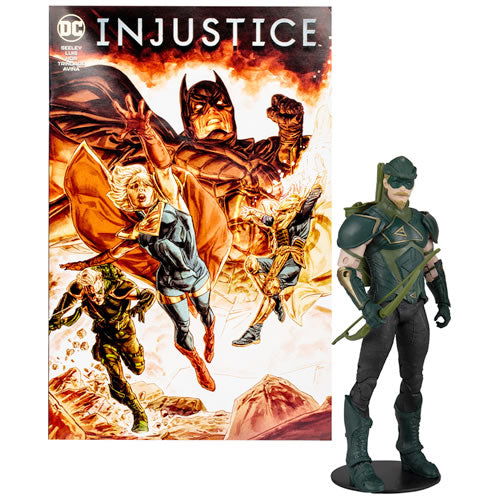 Page Punchers 7" Scale Figure w/ Comic - DC - W03 - Injustice 2 - Green Arrow w/ Comic