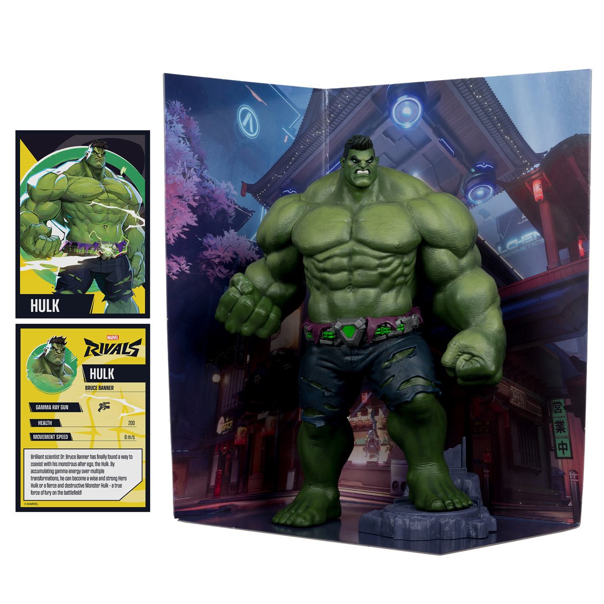 Marvel Rivals Wave 1 The Hulk 1:6 Scale Posed Figure with Scene and Comic