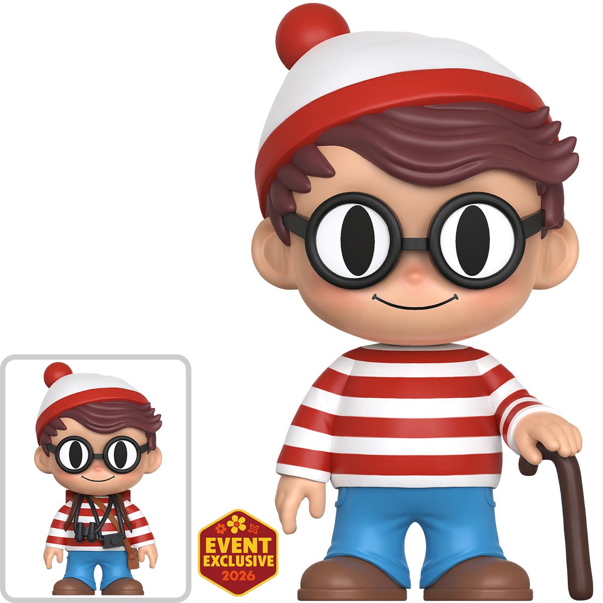 Where's Waldo Waldo with Cane Pix! Vinyl Figure - 2026 Convention Exclusive