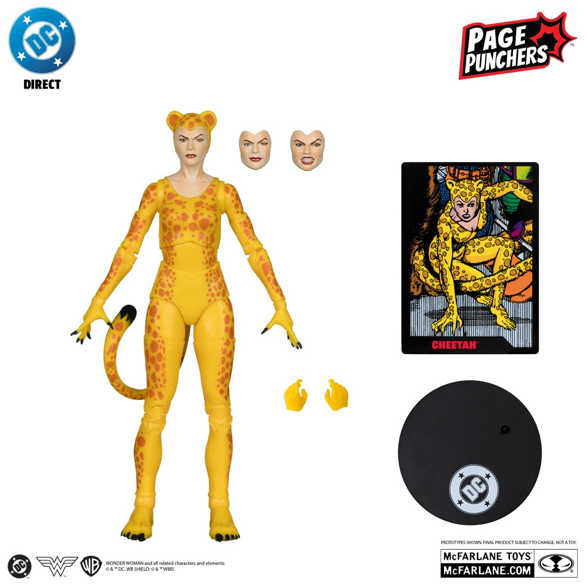DC Direct Page Punchers 7-Inch Action Figure with Comic Book Cheetah