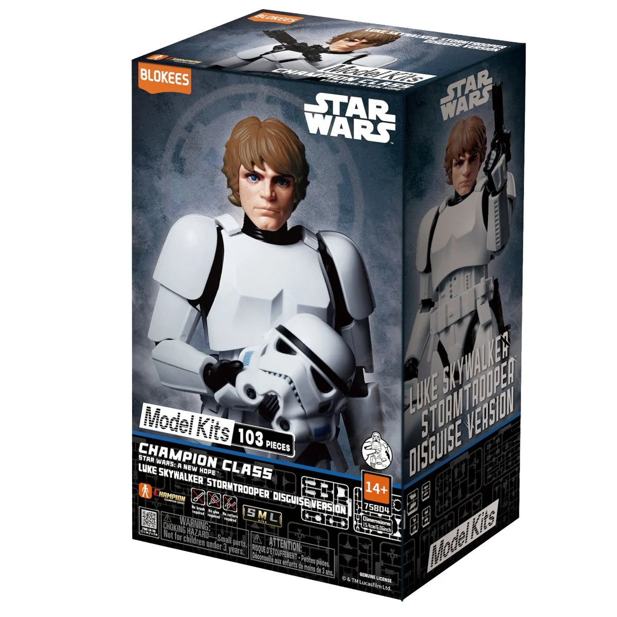 Star Wars: A New Hope Luke Skywalker Stormtrooper Disguise Version Blokees Model Kit