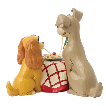 Disney Traditions Lady and the Tramp Spaghetti Scene Statue