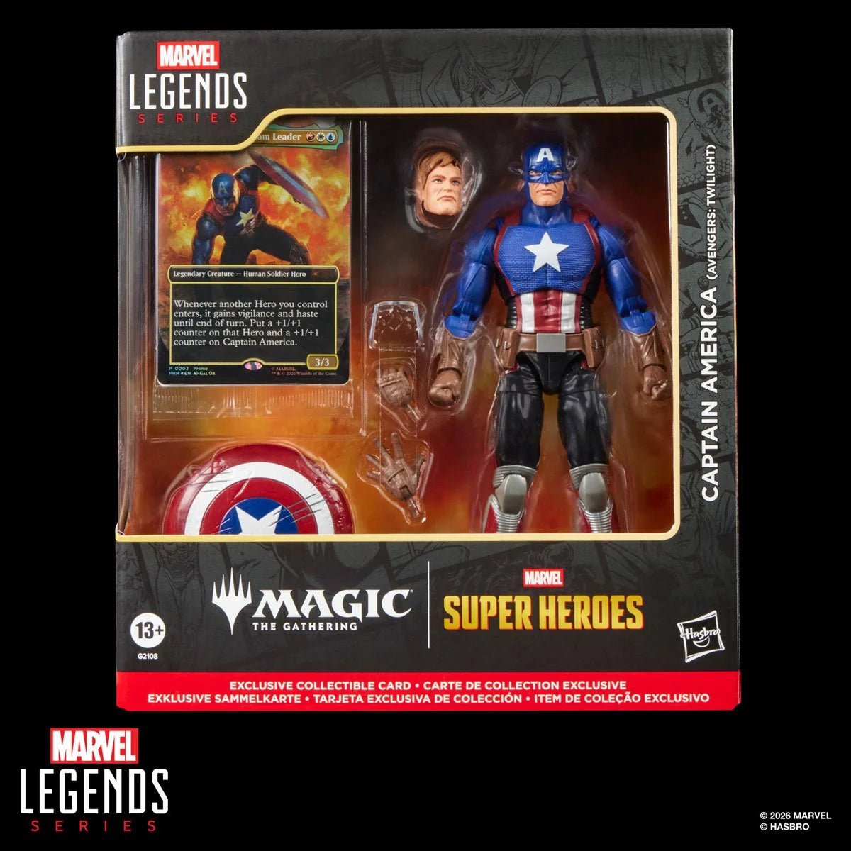 Marvel Super Heroes Magic: The Gathering Marvel Legends Series Captain America (Avengers: Twilight) 6-Inch Action Figure