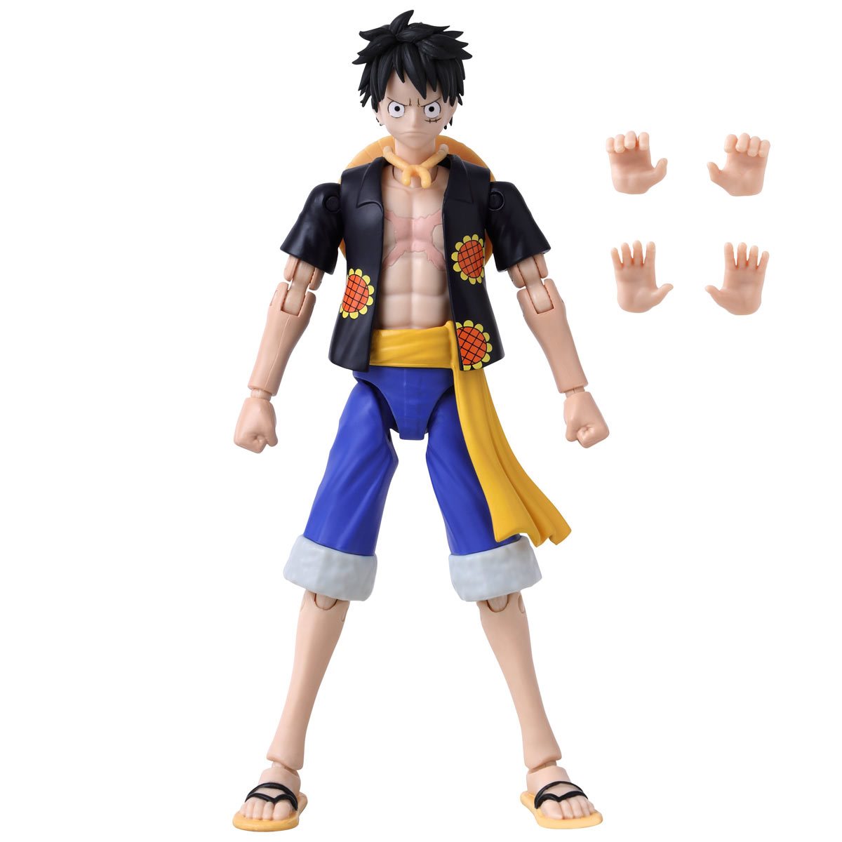 One Piece Anime Heroes Monkey D. Luffy Dressrosa Version Action Figure