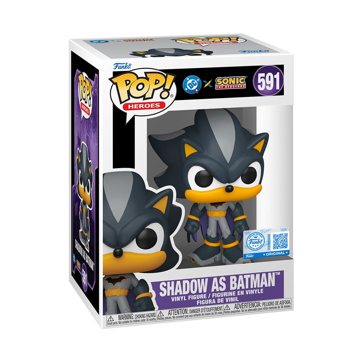 Justice League x Sonic the Hedgehog Shadow as Batman Funko Pop! Vinyl Figure #591