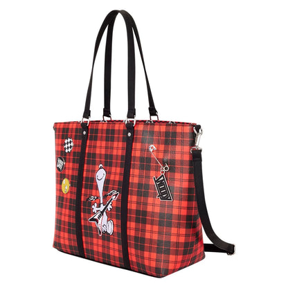 Snoopy and Woodstock Grunge Convertible Tote Bag