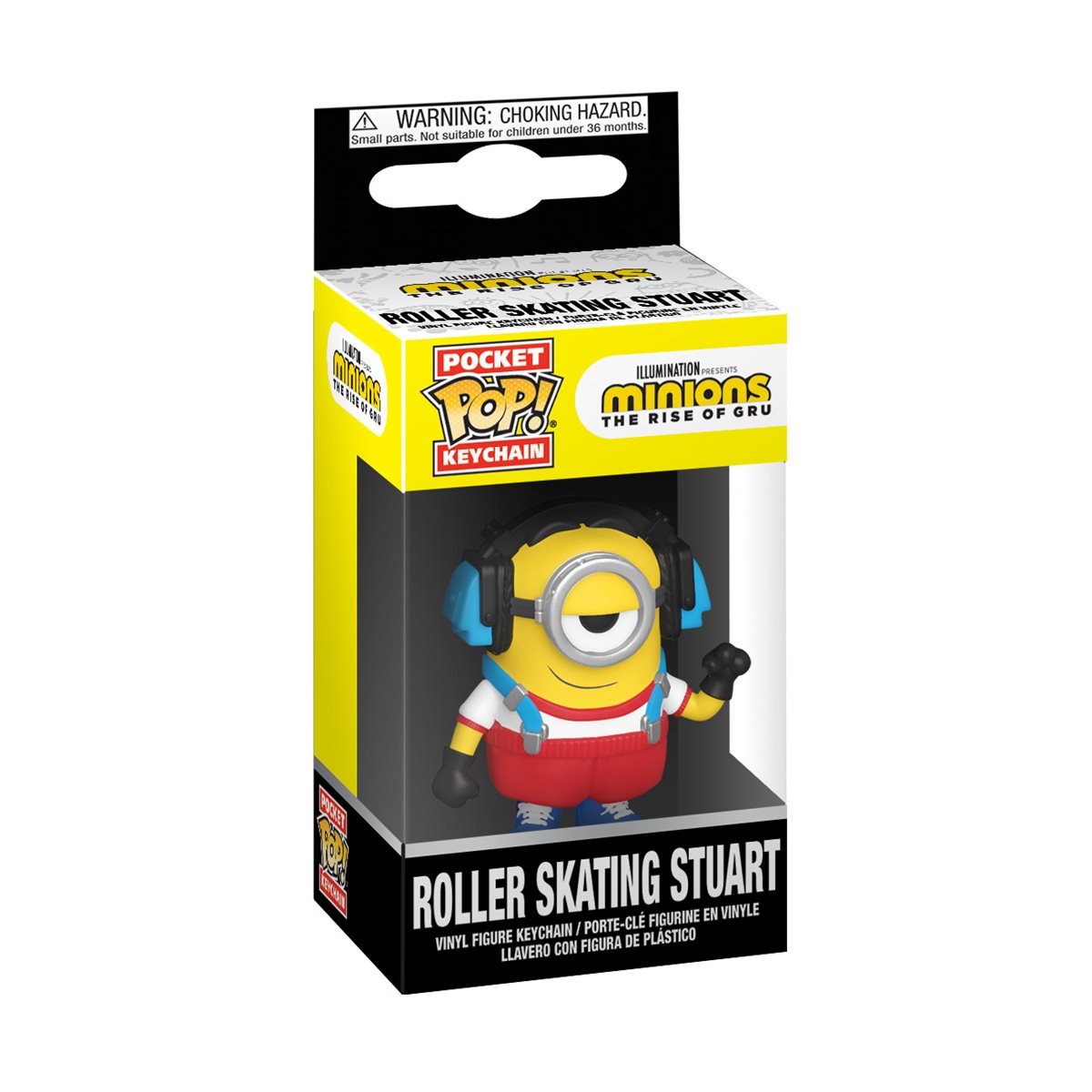 Minions: The Rise of Gru Roller Skating Stuart Funko Pocket Pop! Key Chain