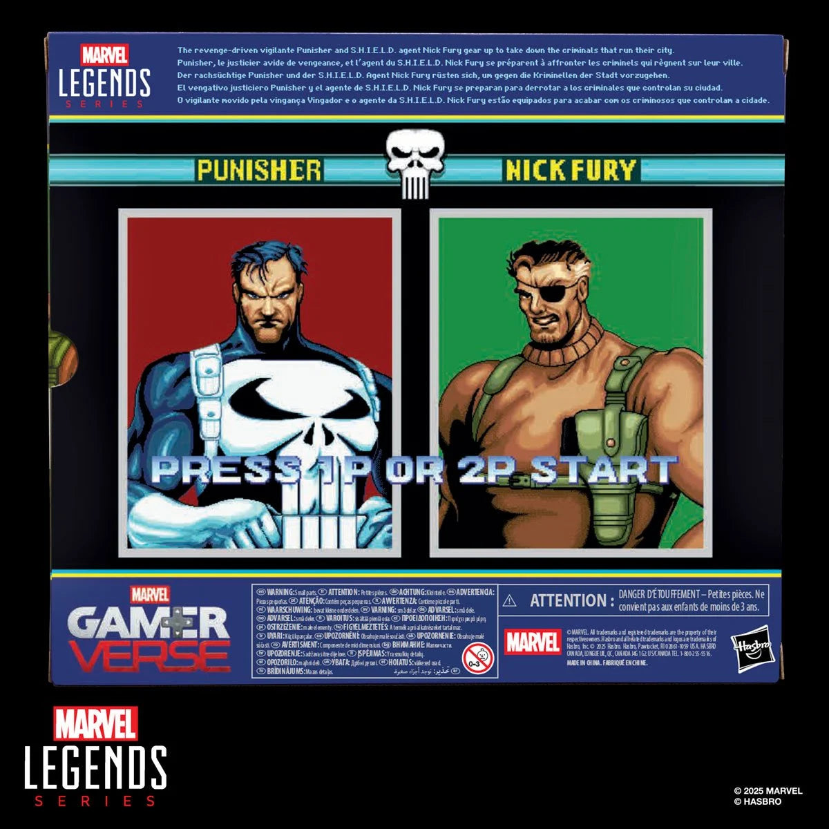 Punisher Marvel Legends Gamerverse Punisher and Nick Fury 6-Inch Action Figures