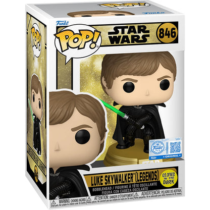 Star Wars Legends Luke Skywalker (Legends) Glow-in-the-Dark Funko Pop! Vinyl Figure #846 - Specialty