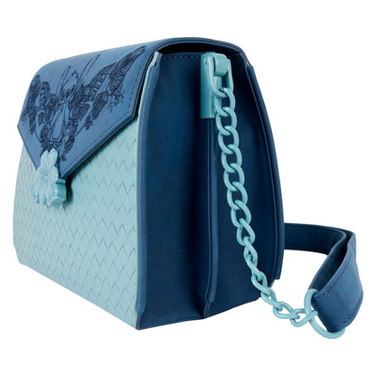 Lilo & Stitch Suede Stitch with Flowers Crossbody Bag