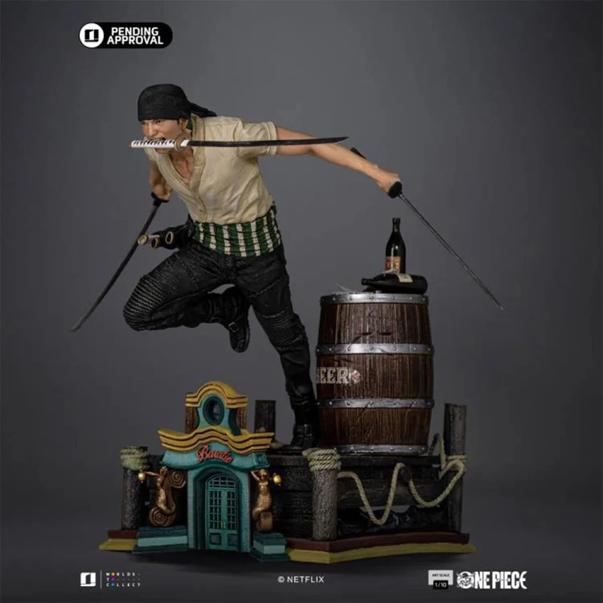 One Piece Netflix Roronoa Zoro 1:10 Art Scale Limited Edition Statue