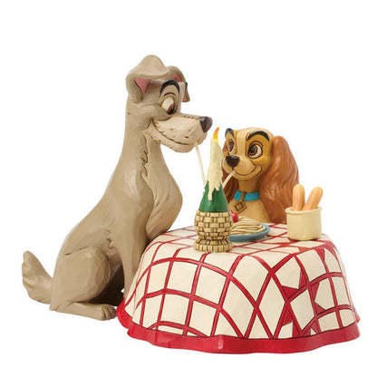 Disney Traditions Lady and the Tramp Spaghetti Scene Statue