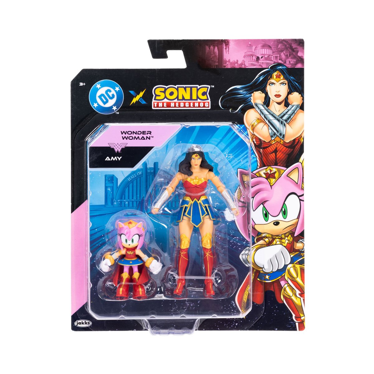 DC x Sonic the Hedgehog Wave 2 Action Figure Amy and Wonder Woman