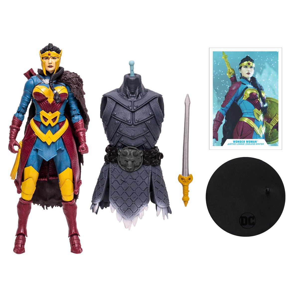 DC Multiverse Endless Winter 7" Action Figure Wonder Woman (Build Frost King)