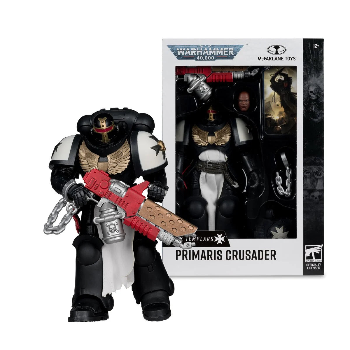 Warhammer 40,000 Wave 13 Primaris Crusader Black Templars 7-Inch Scale Action Figure