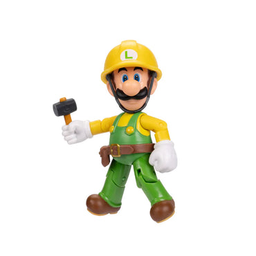 Builder Luigi with Utility Belt  Super Mario Brothers 4 inch figure New