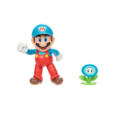 Ice Mario with Ice Flower Super Mario Brothers 4 inch figure New