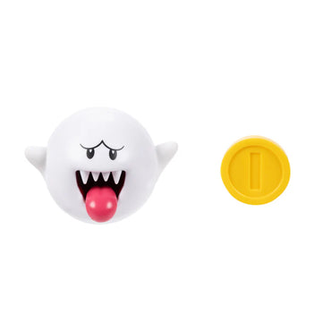 Boo w/ Coin Super Mario Brothers 4 inch figure New