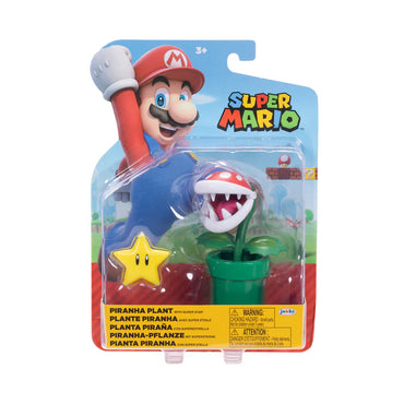 Super Mario 4IN Figures Piranha Plant w/ Star